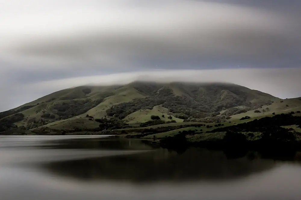 View of Elephant Rock from Nicasio Reservoir - Photo: S.Skower