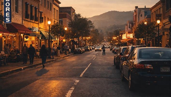 San Rafael urban core and county seat