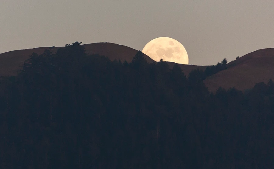 Moonrise over Mount Tamalpais
