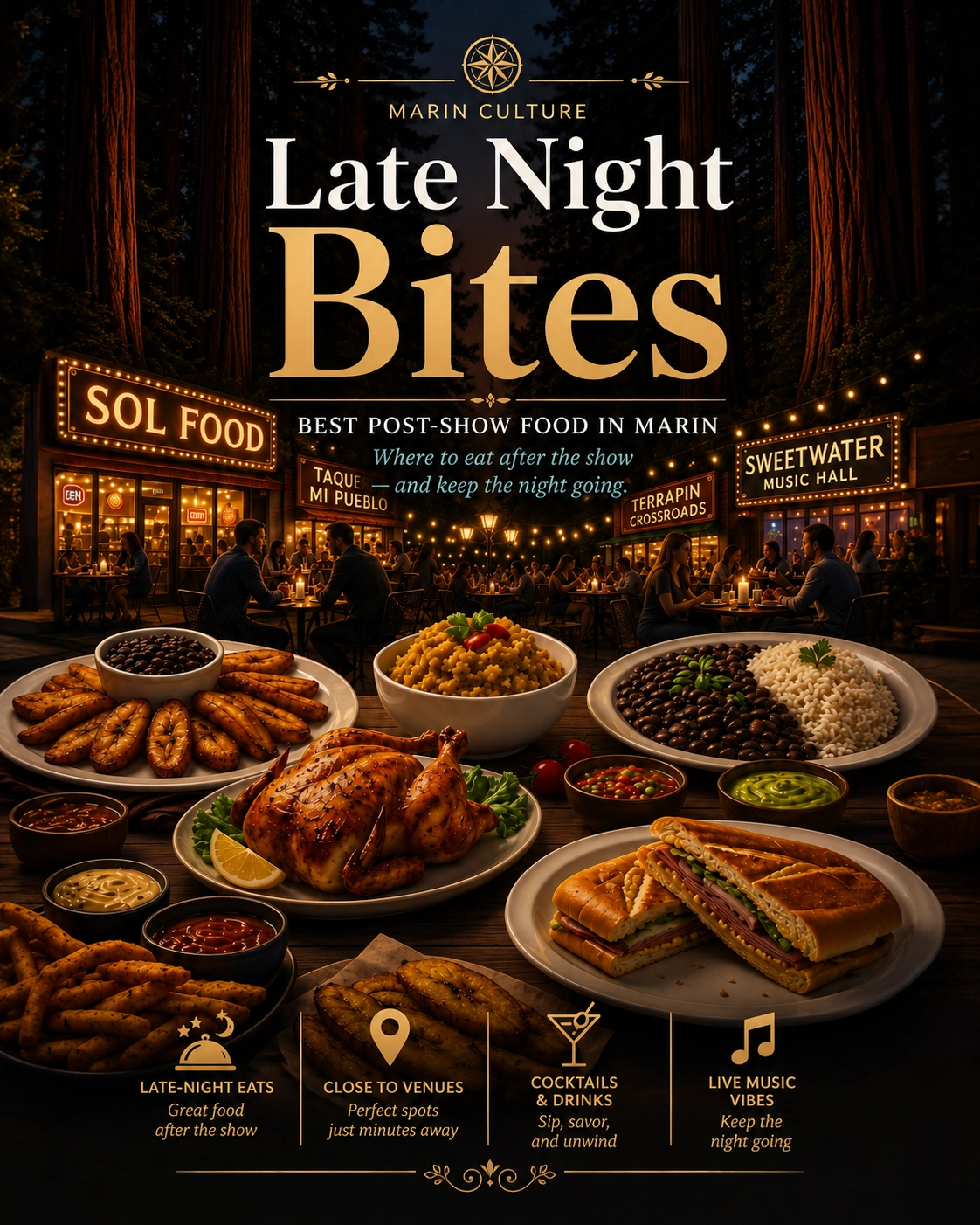Late Night Bites in Marin: Where to Eat After Dark