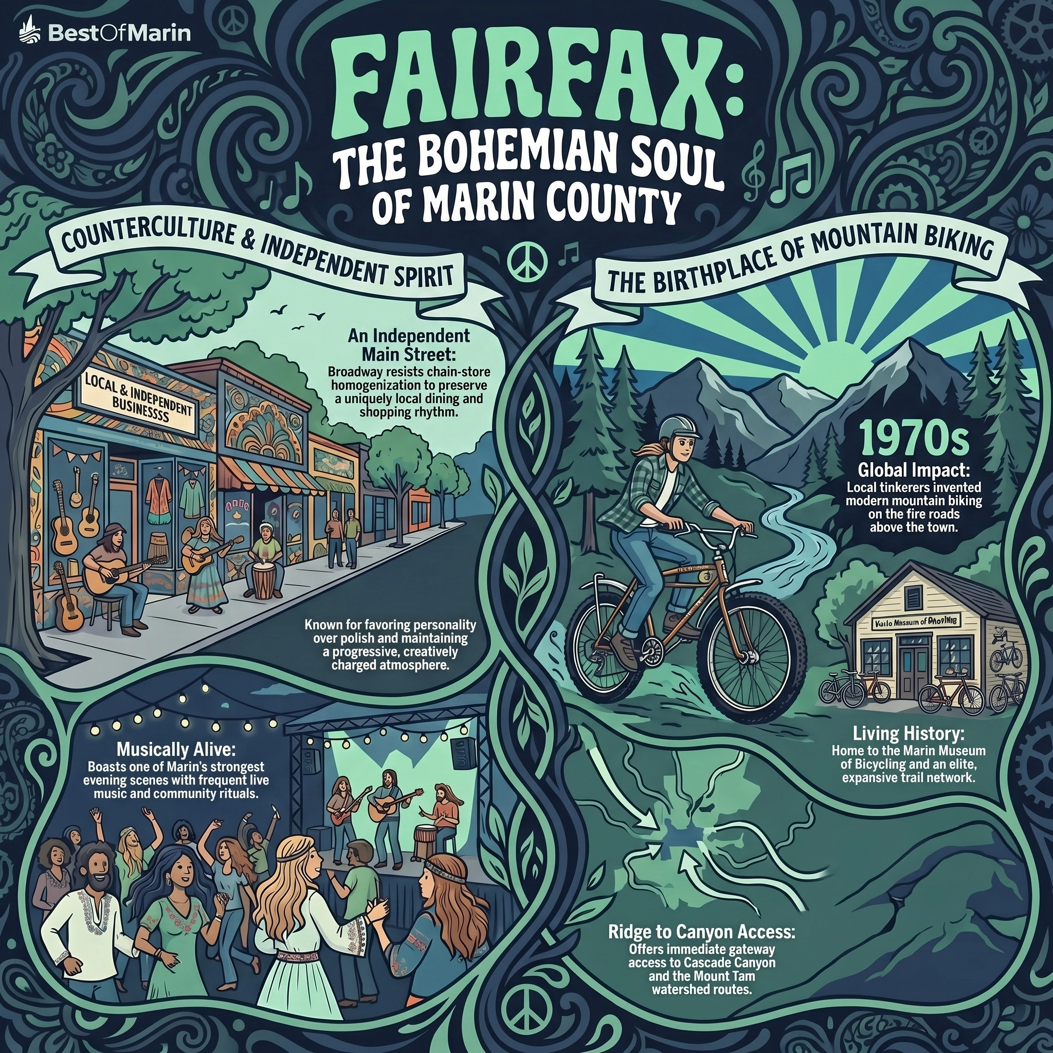 Fairfax visitor information guide graphic