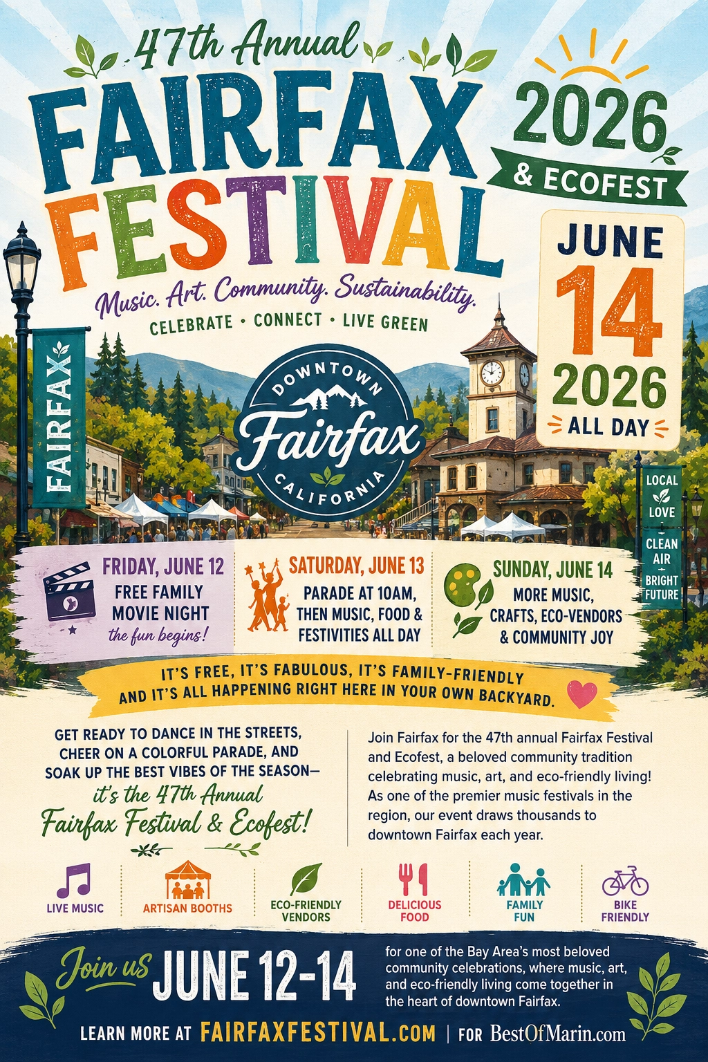 Fairfax Festival & Ecofest overview graphic