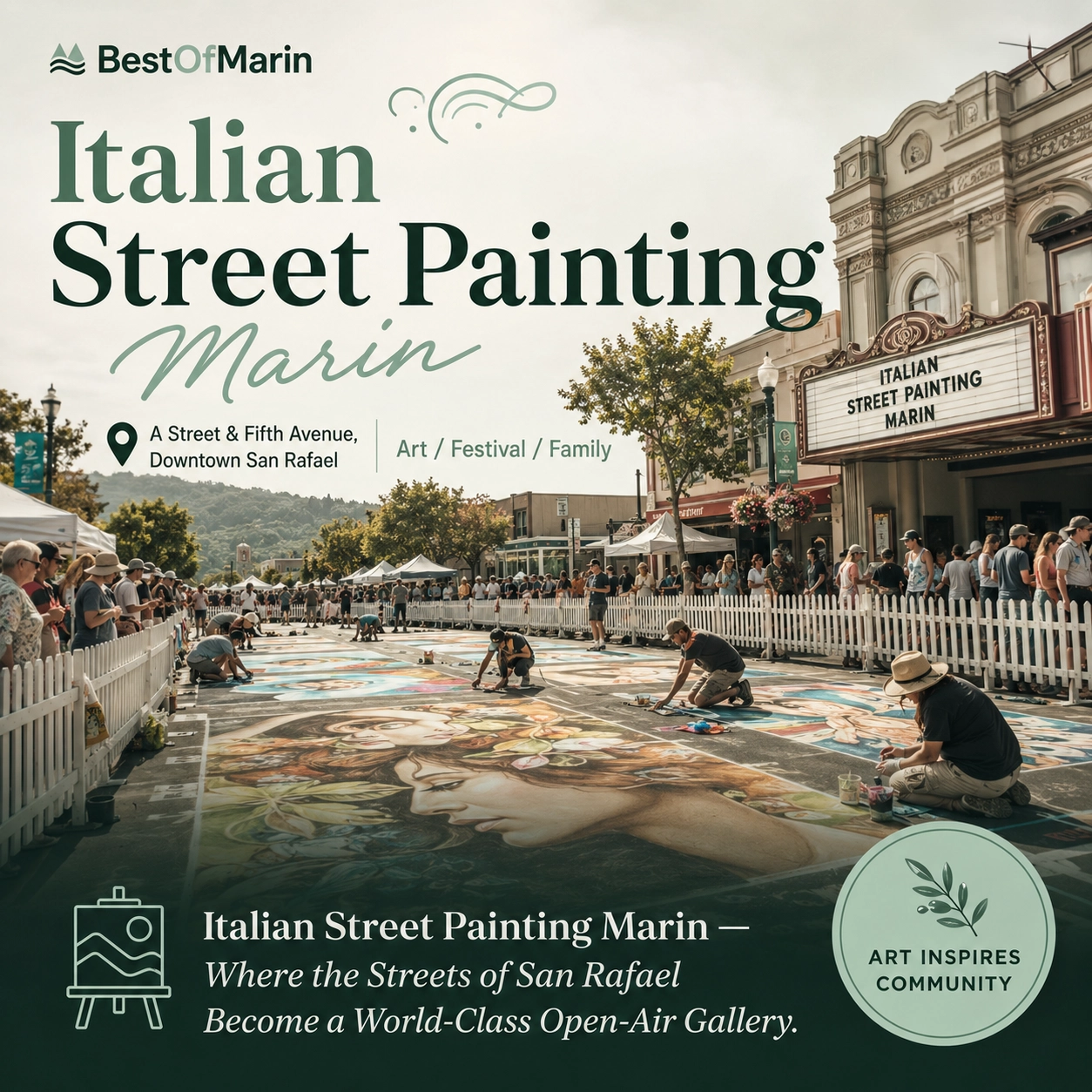 Italian Street Painting Marin overview graphic