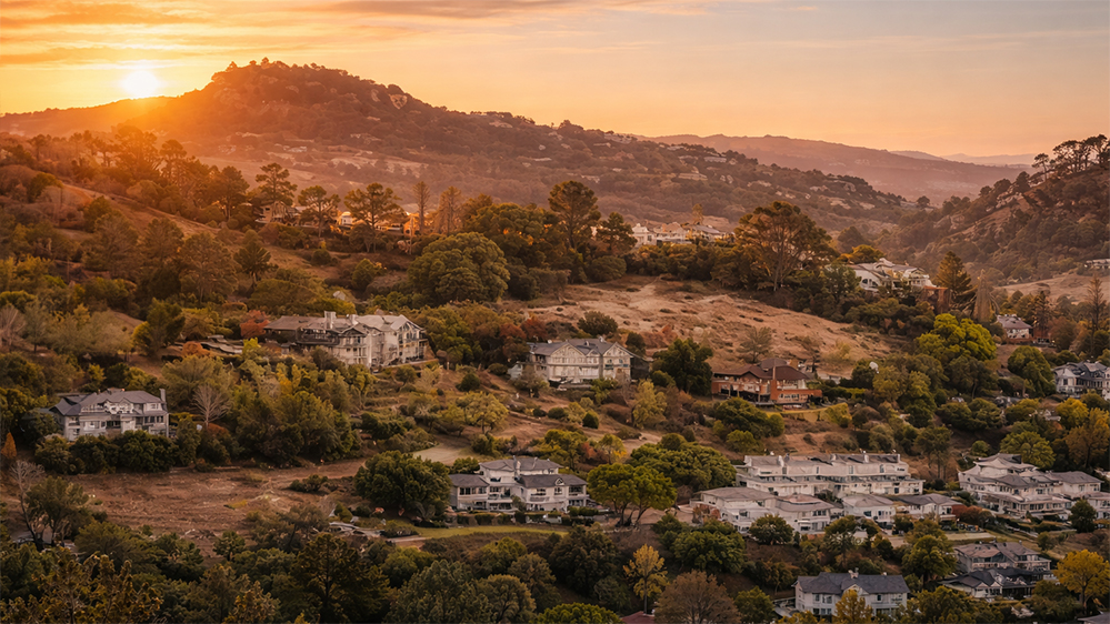 Mill Valley village, shops, and mountain-town Marin scenery