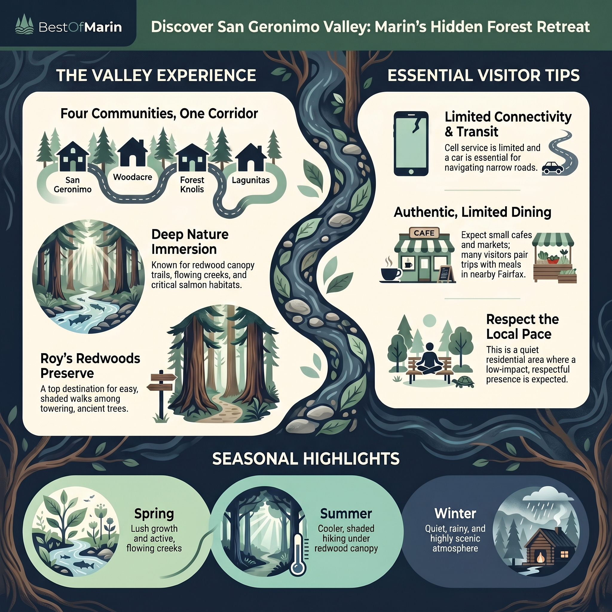 San Geronimo Valley information graphic