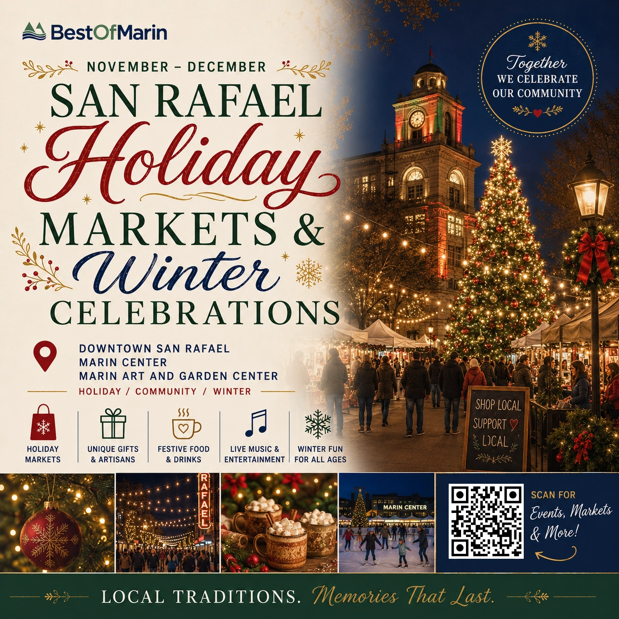 San Rafael holiday markets and winter celebrations overview
